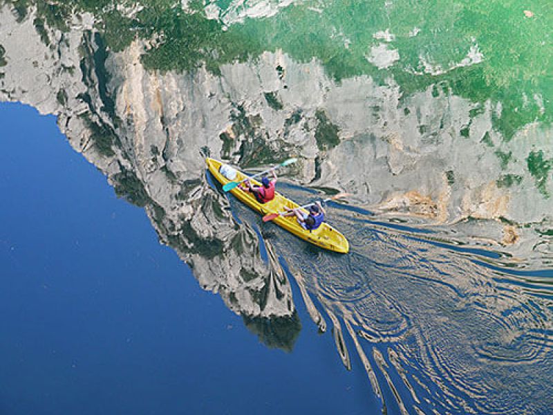 Camping St-Laurent-du-Verdon Ciela Village La Farigoulette Canoë kayak lac